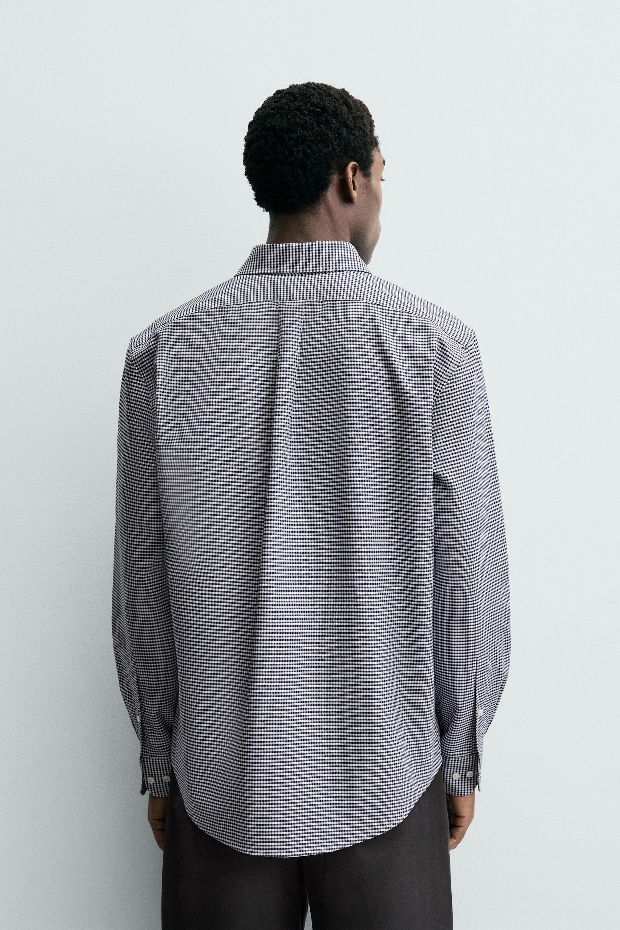 CHEMISE À CARREAUX EN COTON